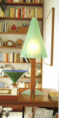 lampada legno, plexiglass